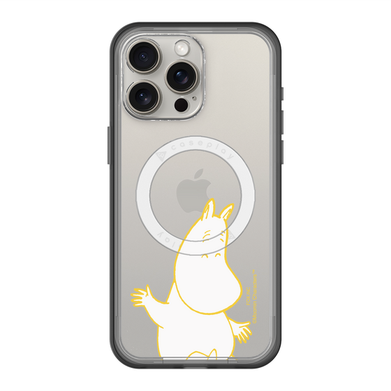 スリムプロテクションプレミアムケース with MagSafe［ MOOMIN - Happy face ］