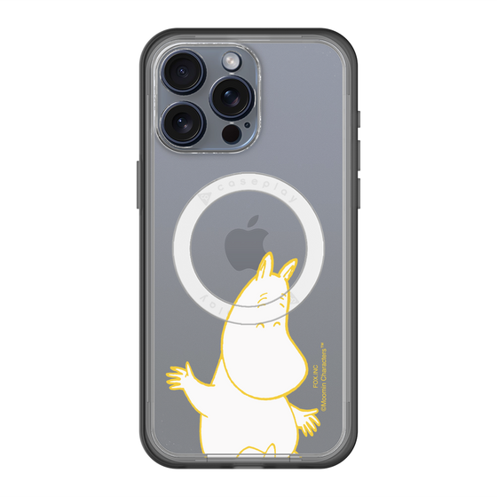 スリムプロテクションプレミアムケース with MagSafe［ MOOMIN - Happy face ］