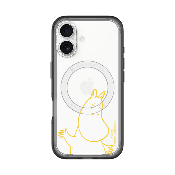 スリムプロテクションプレミアムケース with MagSafe［ MOOMIN - Happy face ］