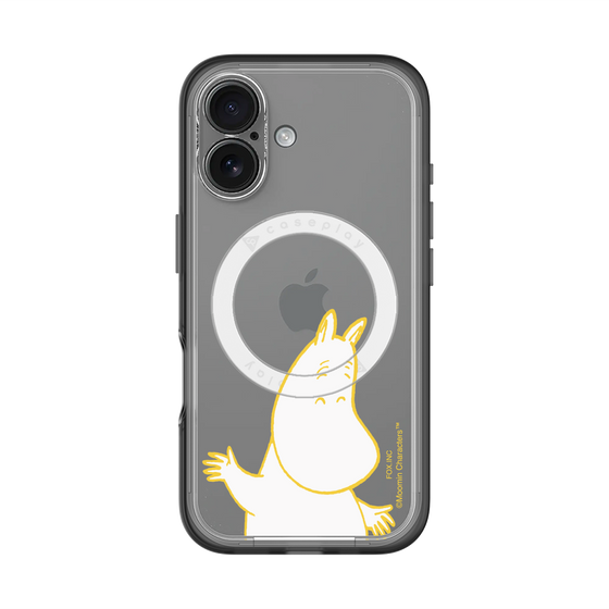 スリムプロテクションプレミアムケース with MagSafe［ MOOMIN - Happy face ］