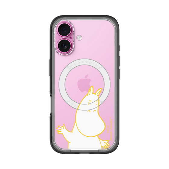 スリムプロテクションプレミアムケース with MagSafe［ MOOMIN - Happy face ］