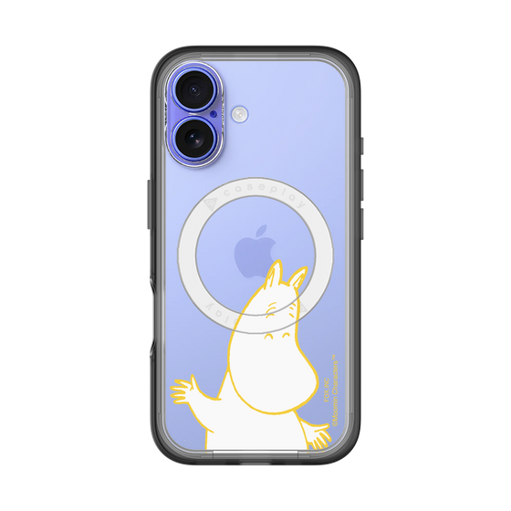 スリムプロテクションプレミアムケース with MagSafe［ MOOMIN - Happy face ］