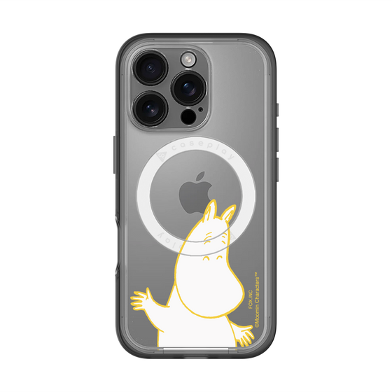 スリムプロテクションプレミアムケース with MagSafe［ MOOMIN - Happy face ］