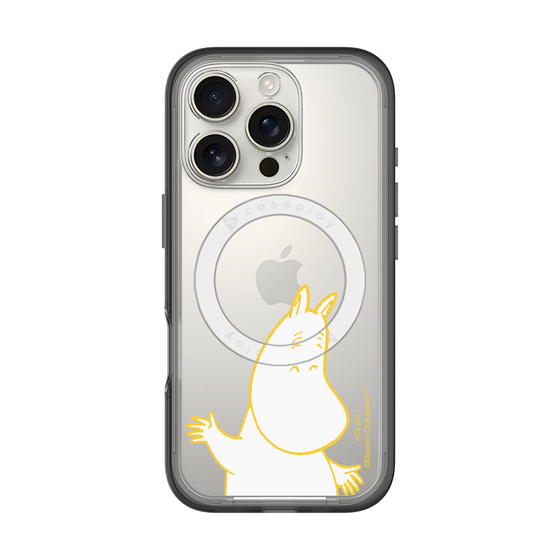 スリムプロテクションプレミアムケース with MagSafe［ MOOMIN - Happy face ］