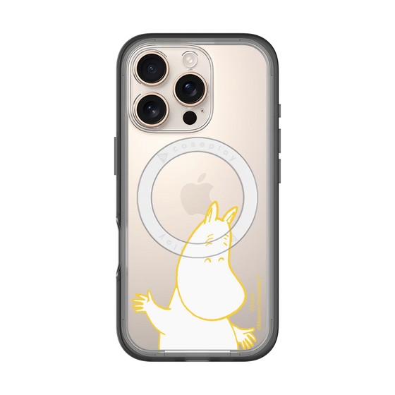 スリムプロテクションプレミアムケース with MagSafe［ MOOMIN - Happy face ］