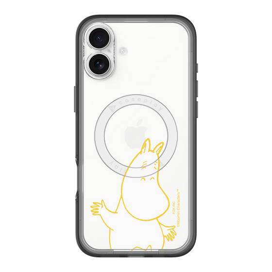 スリムプロテクションプレミアムケース with MagSafe［ MOOMIN - Happy face ］