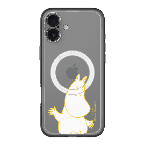 スリムプロテクションプレミアムケース with MagSafe［ MOOMIN - Happy face ］
