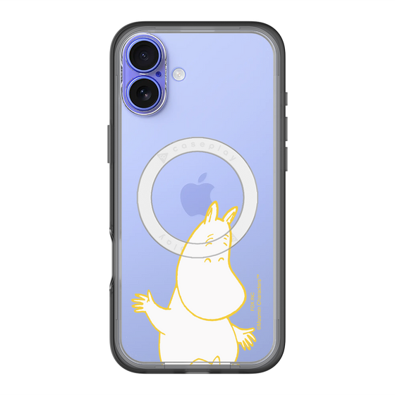 スリムプロテクションプレミアムケース with MagSafe［ MOOMIN - Happy face ］