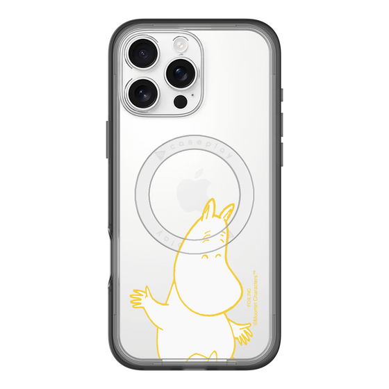 スリムプロテクションプレミアムケース with MagSafe［ MOOMIN - Happy face ］