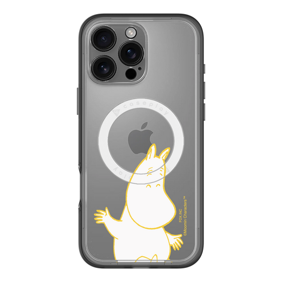 スリムプロテクションプレミアムケース with MagSafe［ MOOMIN - Happy face ］