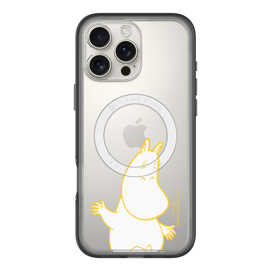 スリムプロテクションプレミアムケース with MagSafe［ MOOMIN - Happy face ］