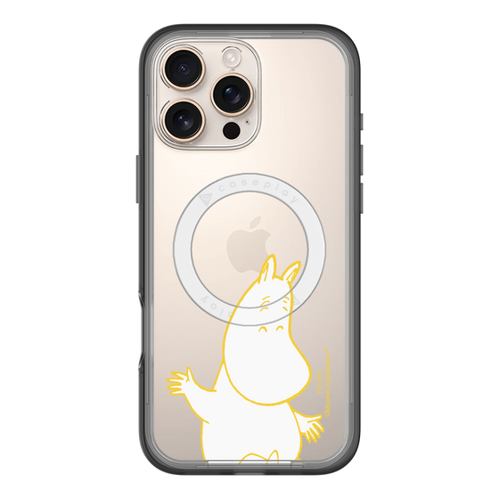 スリムプロテクションプレミアムケース with MagSafe［ MOOMIN - Happy face ］