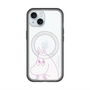 スリムプロテクションプレミアムケース with MagSafe［ MOOMIN - Fearful face ］