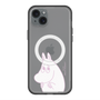 スリムプロテクションプレミアムケース with MagSafe［ MOOMIN - Fearful face ］