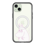 スリムプロテクションプレミアムケース with MagSafe［ MOOMIN - Fearful face ］