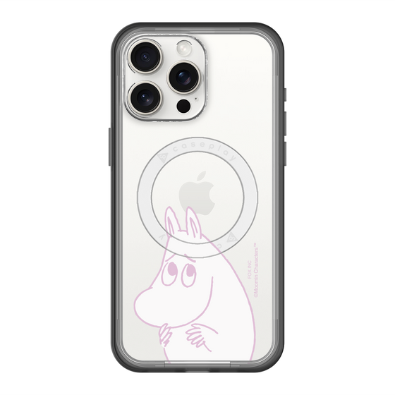 スリムプロテクションプレミアムケース with MagSafe［ MOOMIN - Fearful face ］