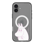 スリムプロテクションプレミアムケース with MagSafe［ MOOMIN - Fearful face ］
