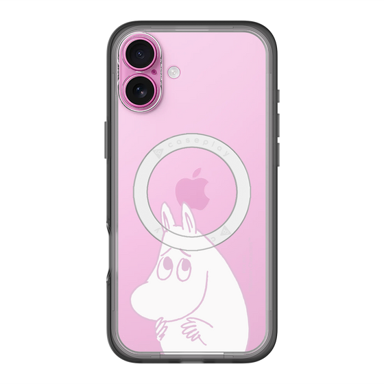 スリムプロテクションプレミアムケース with MagSafe［ MOOMIN - Fearful face ］