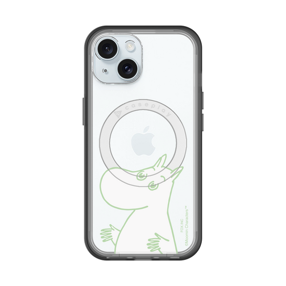 スリムプロテクションプレミアムケース with MagSafe［ MOOMIN - Sparkling face ］