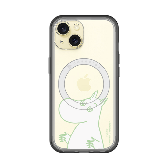 スリムプロテクションプレミアムケース with MagSafe［ MOOMIN - Sparkling face ］
