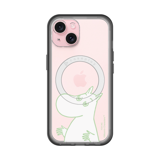 スリムプロテクションプレミアムケース with MagSafe［ MOOMIN - Sparkling face ］