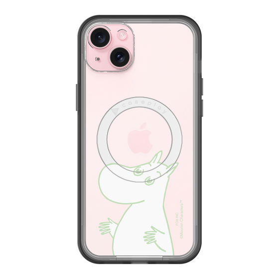スリムプロテクションプレミアムケース with MagSafe［ MOOMIN - Sparkling face ］