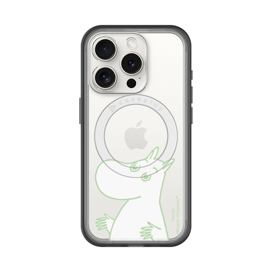 スリムプロテクションプレミアムケース with MagSafe［ MOOMIN - Sparkling face ］
