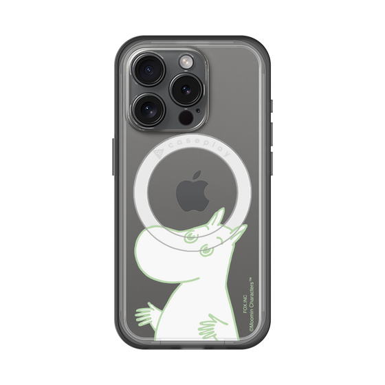スリムプロテクションプレミアムケース with MagSafe［ MOOMIN - Sparkling face ］