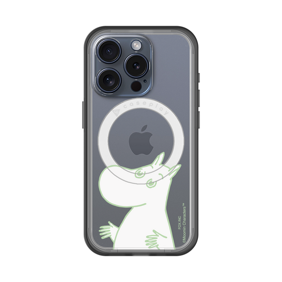 スリムプロテクションプレミアムケース with MagSafe［ MOOMIN - Sparkling face ］
