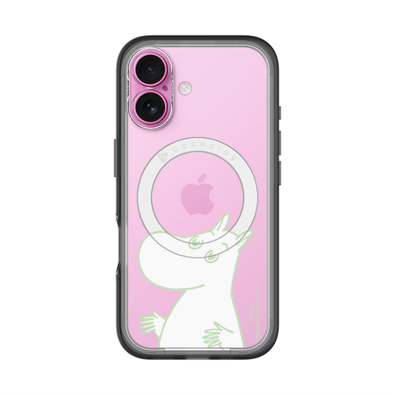 スリムプロテクションプレミアムケース with MagSafe［ MOOMIN - Sparkling face ］