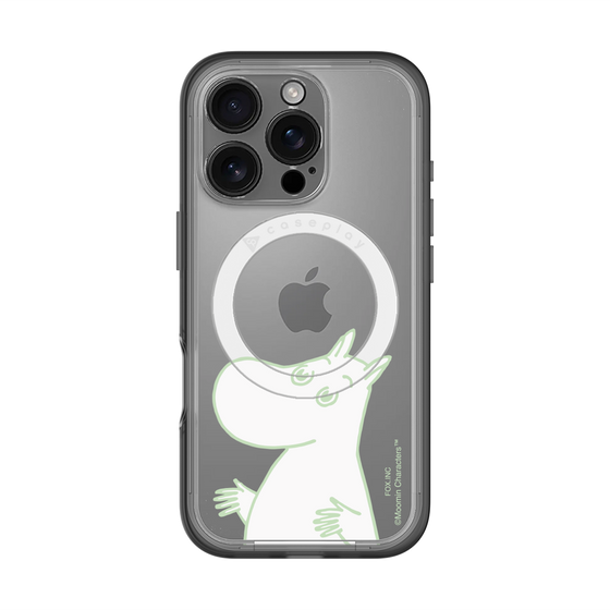 スリムプロテクションプレミアムケース with MagSafe［ MOOMIN - Sparkling face ］
