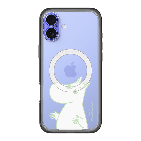 スリムプロテクションプレミアムケース with MagSafe［ MOOMIN - Sparkling face ］
