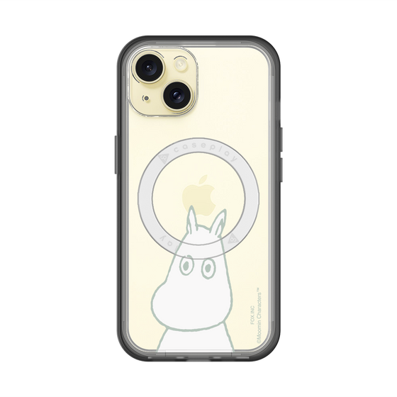 スリムプロテクションプレミアムケース with MagSafe［ MOOMIN - Troubled face ］