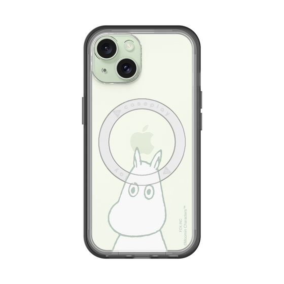 スリムプロテクションプレミアムケース with MagSafe［ MOOMIN - Troubled face ］
