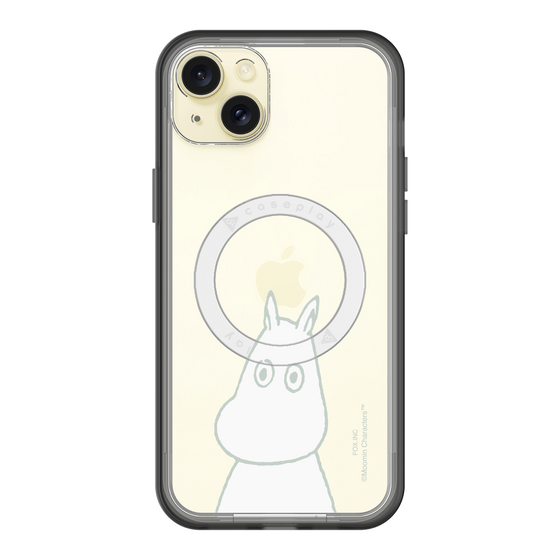 スリムプロテクションプレミアムケース with MagSafe［ MOOMIN - Troubled face ］