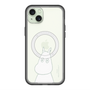 スリムプロテクションプレミアムケース with MagSafe［ MOOMIN - Troubled face ］