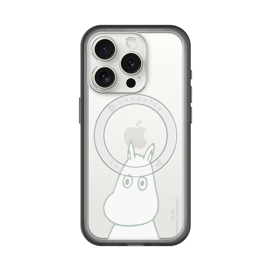 スリムプロテクションプレミアムケース with MagSafe［ MOOMIN - Troubled face ］