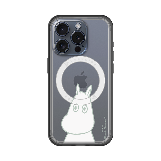 スリムプロテクションプレミアムケース with MagSafe［ MOOMIN - Troubled face ］