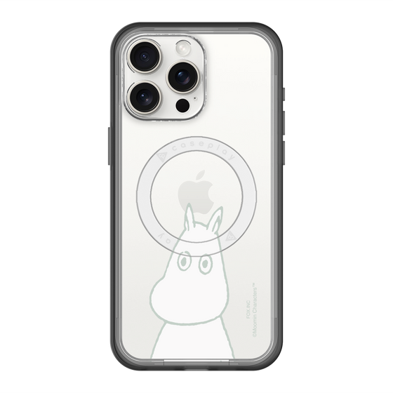 スリムプロテクションプレミアムケース with MagSafe［ MOOMIN - Troubled face ］