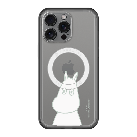 スリムプロテクションプレミアムケース with MagSafe［ MOOMIN - Troubled face ］