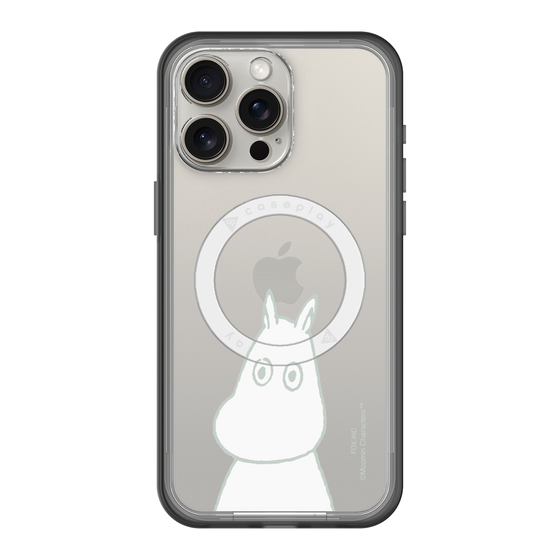 スリムプロテクションプレミアムケース with MagSafe［ MOOMIN - Troubled face ］