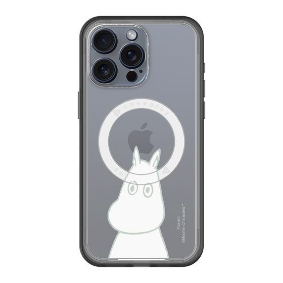 スリムプロテクションプレミアムケース with MagSafe［ MOOMIN - Troubled face ］