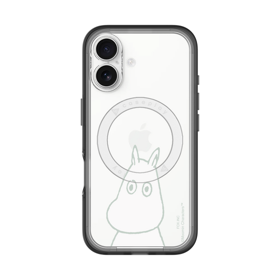 スリムプロテクションプレミアムケース with MagSafe［ MOOMIN - Troubled face ］