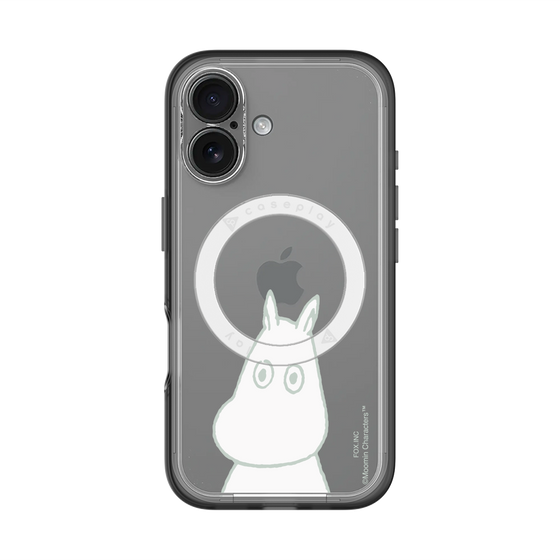 スリムプロテクションプレミアムケース with MagSafe［ MOOMIN - Troubled face ］