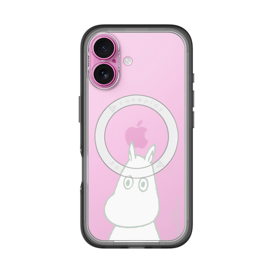 スリムプロテクションプレミアムケース with MagSafe［ MOOMIN - Troubled face ］