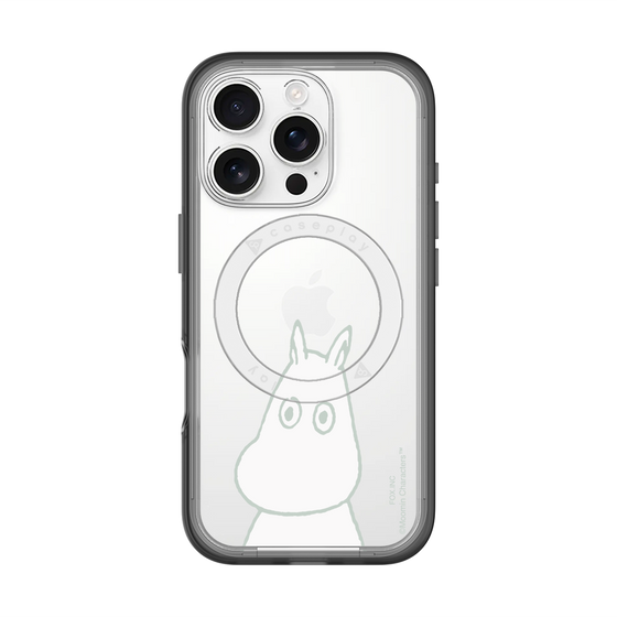 スリムプロテクションプレミアムケース with MagSafe［ MOOMIN - Troubled face ］