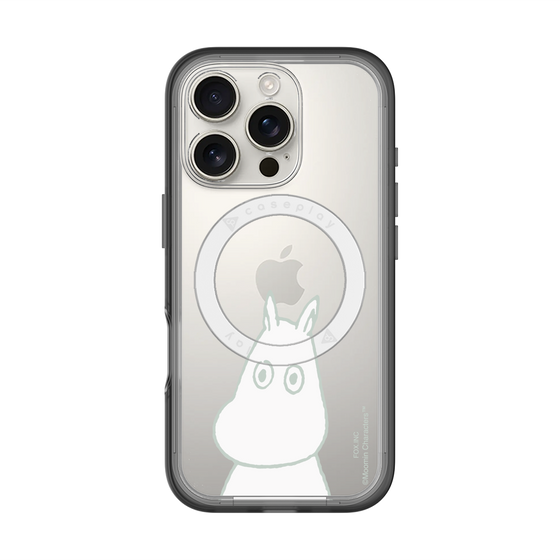 スリムプロテクションプレミアムケース with MagSafe［ MOOMIN - Troubled face ］