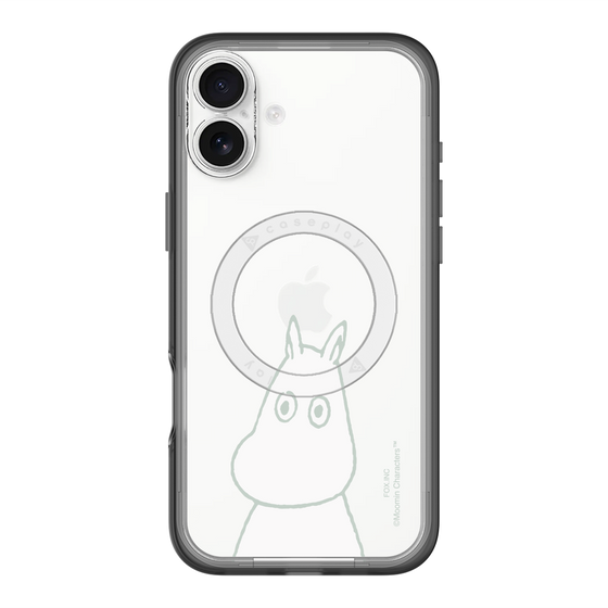 スリムプロテクションプレミアムケース with MagSafe［ MOOMIN - Troubled face ］