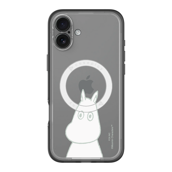 スリムプロテクションプレミアムケース with MagSafe［ MOOMIN - Troubled face ］