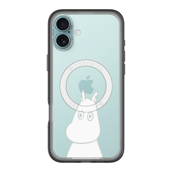 スリムプロテクションプレミアムケース with MagSafe［ MOOMIN - Troubled face ］